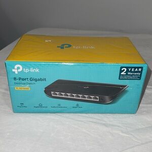 TP-LINK 8 Port Gigabit Network Desktop Ethernet Switch 1000Mbps TL-SG1008D NEW